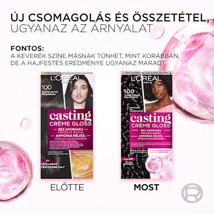 Hajszínező, mandula 801 L'ORÉAL PARiS CASTING Crème Gloss