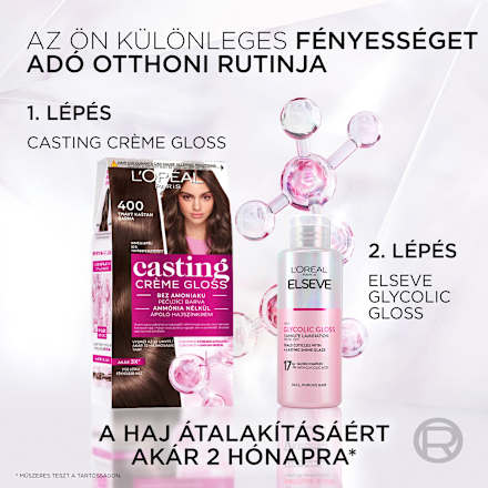 Hajszínező, mandula 801 L'ORÉAL PARiS CASTING Crème Gloss