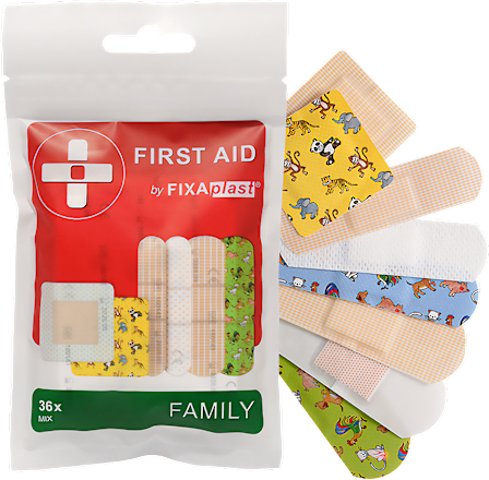 First aid náplasti Family  FIXAplast