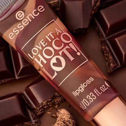 Lipgloss Love It  A Choco' Lot! 01 Melted Bliss, Chocolate Kiss essence
