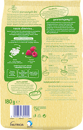 Kaszka ryżowa malina, po 6 miesiącu Bobovita