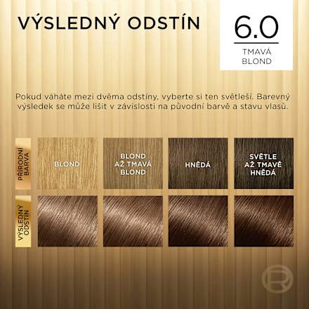 barva na vlasy 6.0 Tmavá blond L'ORÉAL PARiS PRÉFÉRENCE