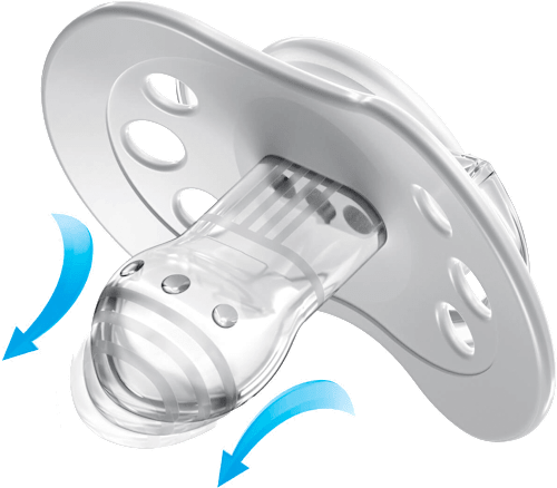 dudlík silikonový I love, 0-3 měsíce LOVI