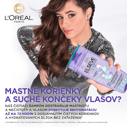 Rehydratačný šampón na vlasy Hyaluron Pure 72H L'ORÉAL PARiS ELSEVE