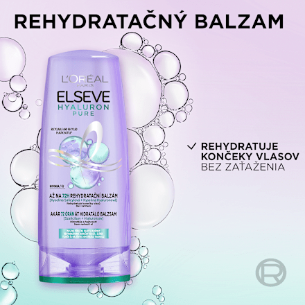 Rehydratačný šampón na vlasy Hyaluron Pure 72H L'ORÉAL PARiS ELSEVE