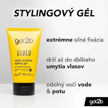 Vodoodolný stylingový gél Glued got2b