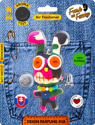Vôňa do auta DENIM #18 zajac Fresh and Funny