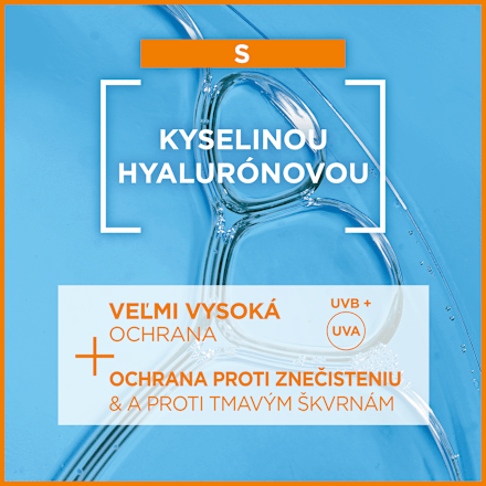 Opaľovací fluid na tvár a okolie očí SPF 50+ Garnier Ambre Solaire