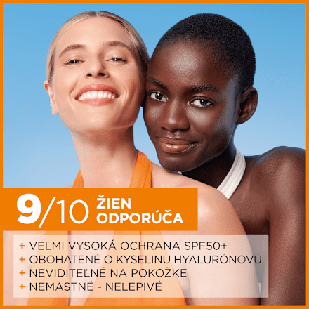 Opaľovací fluid na tvár a okolie očí SPF 50+ Garnier Ambre Solaire