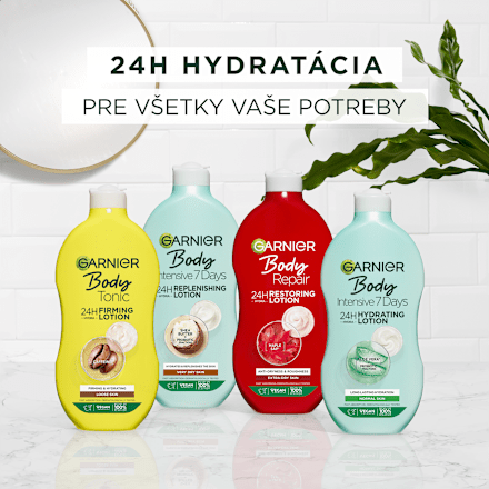 Osviežujúce telové mlieko Intensive 7 Days bambucké maslo GARNIER Body