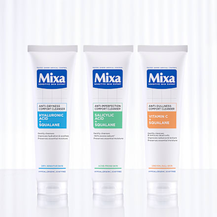Čistiaci pleťový gél na aknóznu pleť Salicylic Acid + Squalane Mixa