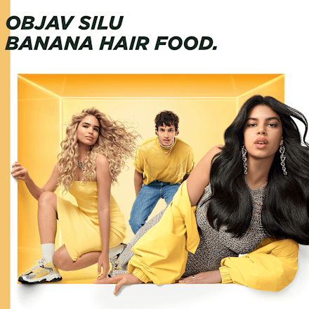 Vyživujúca maska na suché vlasy Banana Hair Food GARNIER FRUCTIS