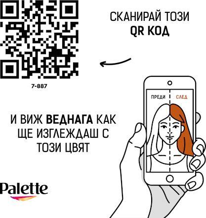 Боя за коса - Nr. 7-887 (RV6) Скарлет Palette INTENSIVE COLOR CREME