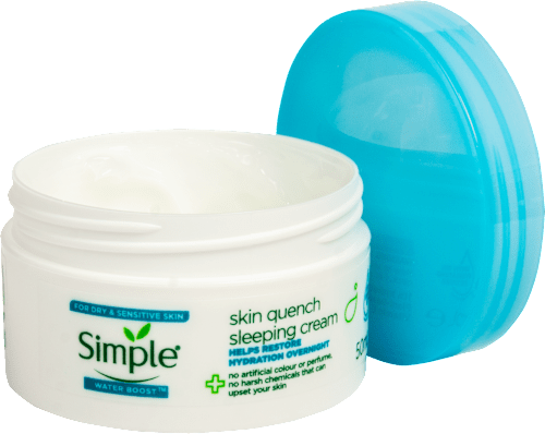 Water Boost skin quench noćna krema za lice Simple