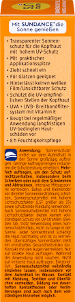 Sonnencreme Gel Scheitel und Kopfhaut LSF50 SUNDANCE