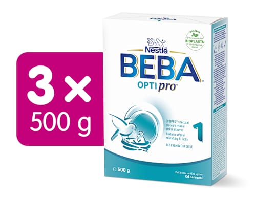 počáteční mléčná kojenecká výživa 1 OPTIpro 0m BEBA