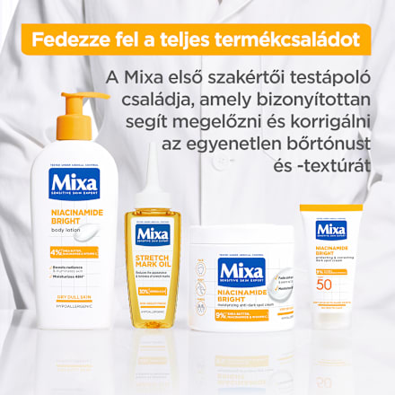 Niacinamide Bright hidratáló krém sötét foltok ellen Mixa