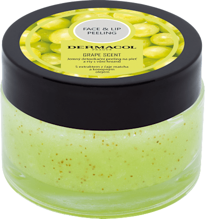 FACE & LIP detoxikační peeling s vůní hroznů Dermacol