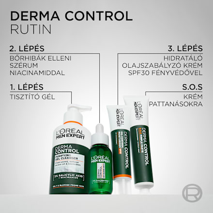 Arctisztító gél, Derma Control L'ORÉAL PARiS MEN EXPERT