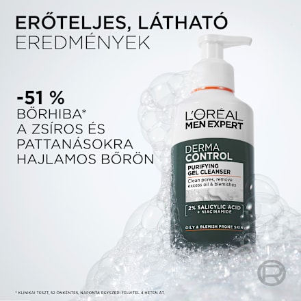 Arctisztító gél, Derma Control L'ORÉAL PARiS MEN EXPERT