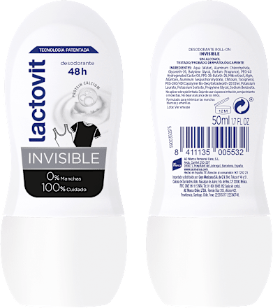 Deo roll-on Invisible lactovit