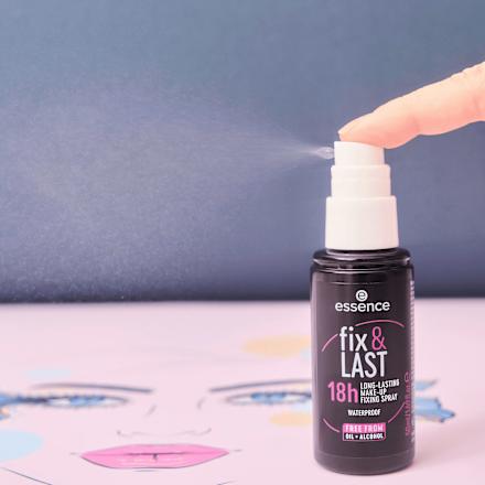 fixační sprej na make-up fix & LAST 18h essence