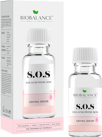Arcszérum SOS szárító hatású, akné ellen BIOBALANCE
