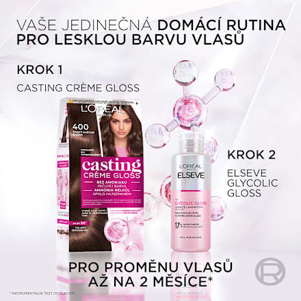 barva na vlasy Hořká čokoládová 323 L'ORÉAL PARiS CASTING Crème Gloss