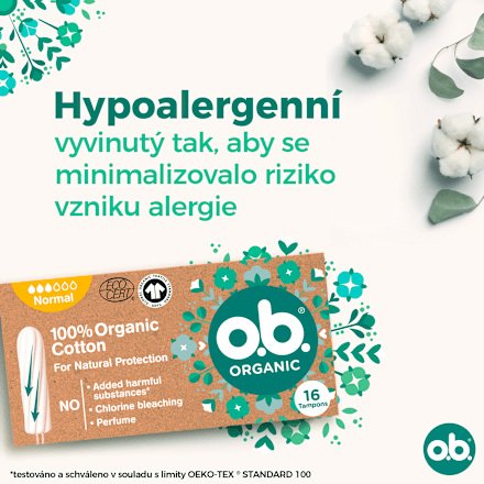 Organic tampony Normal o.b.