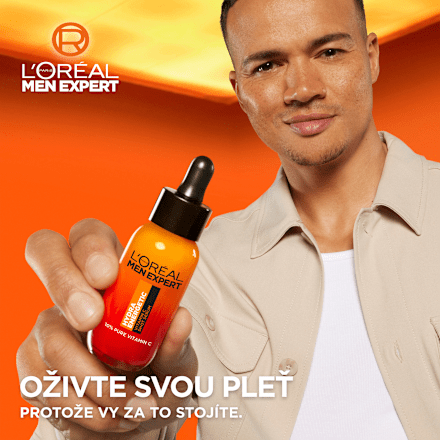 pleťové sérum Hydra Energetic Vitamín C L'ORÉAL PARiS MEN EXPERT