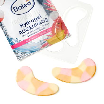 hydrogelové oční polštářky mango & liči, kokos, 1 pár Balea