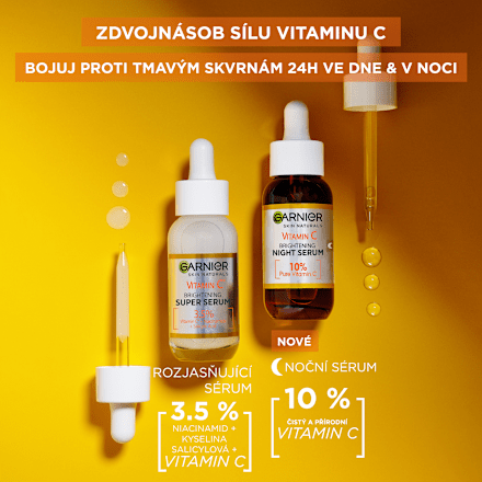 noční pleťové sérum Vitamín C GARNIER SKIN NATURALS
