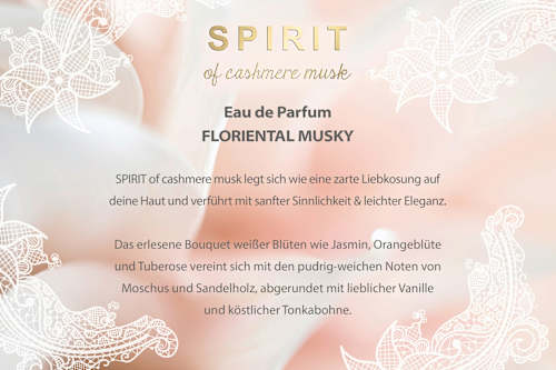 dámská EdP cashmere musk SPIRIT