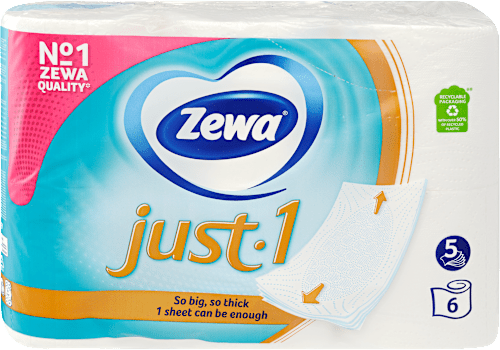 Toalettpapír Just One 6 tekercs 5 rétegű  ZEWA