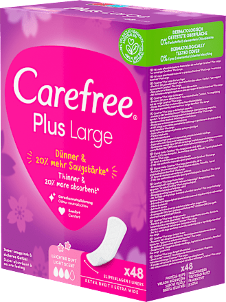 Wkładki higieniczne Plus Large Light Scent Carefree