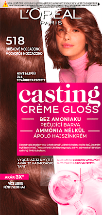 Hajszínező, mogyorós mochaccino 518 L'ORÉAL PARiS CASTING Crème Gloss