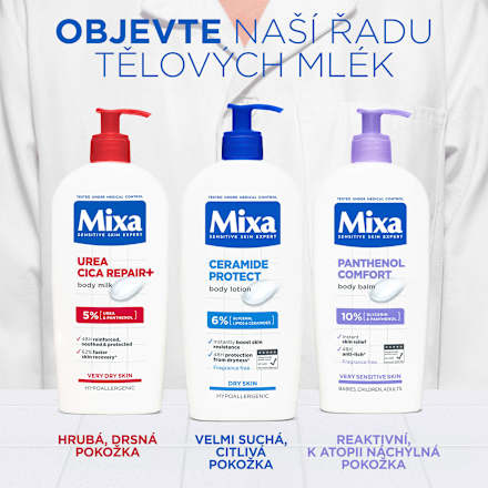 tělové mléko Urea Cica Repair+ Mixa