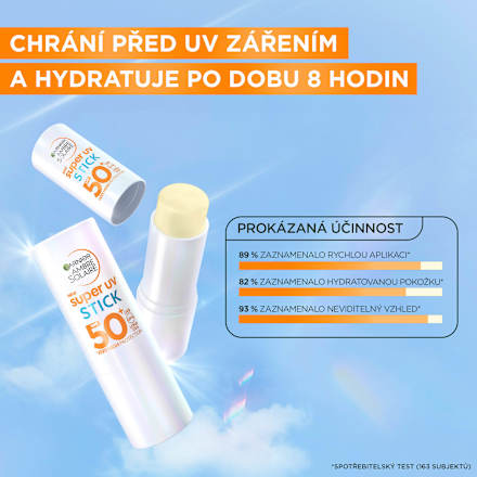 tyčinka na opalování Super uv SPF50+ GARNIER AMBRE SOLAIRE