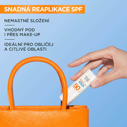 tyčinka na opalování Super uv SPF50+ GARNIER AMBRE SOLAIRE