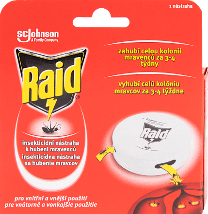 nástraha k hubení mravenců Raid
