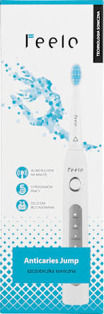 Niebieskoszare etui na szczoteczkę elektryczną Feelo