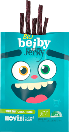 bio bejby sušené hovězí maso jihočeské Jerky