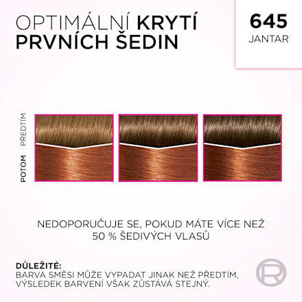 barva na vlasy 645 Jantar L'ORÉAL PARiS CASTING Crème Gloss