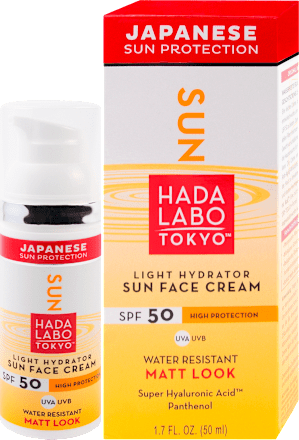 Crema Solare Viso Idratante Waterproof  SPF50 HADA LABO TOKYO