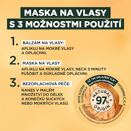 maska na vlasy Hair Food Cocoa Butter GARNIER FRUCTIS
