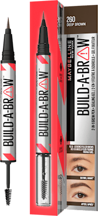 Build-A-Brow 2u1 olovka i gel za obrve - 260 Deep Brown  MAYBELLINE NEW YORK