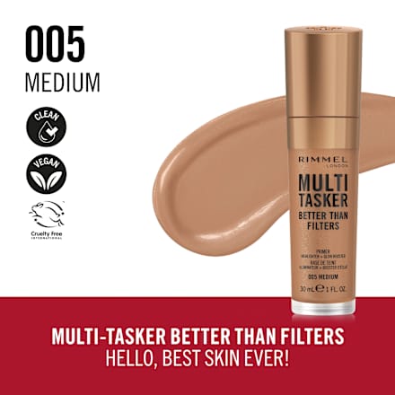 MULTI TASKER Better Than Filters tečni puder - 005 Medium RIMMEL LONDON