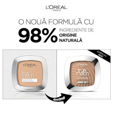 True Match pudră compactă 5D/5W Golden Sand L'ORÉAL PARiS