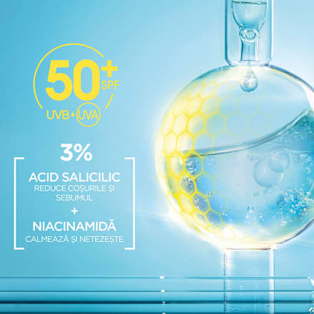 Cremă fluidă invizibilă anti-imperfecțiuni cu SPF 50+ GARNIER PureActive