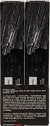 Pachet promotional special - Pasta de dinti Black Whitening, cu carbune si Teavigo ecodenta